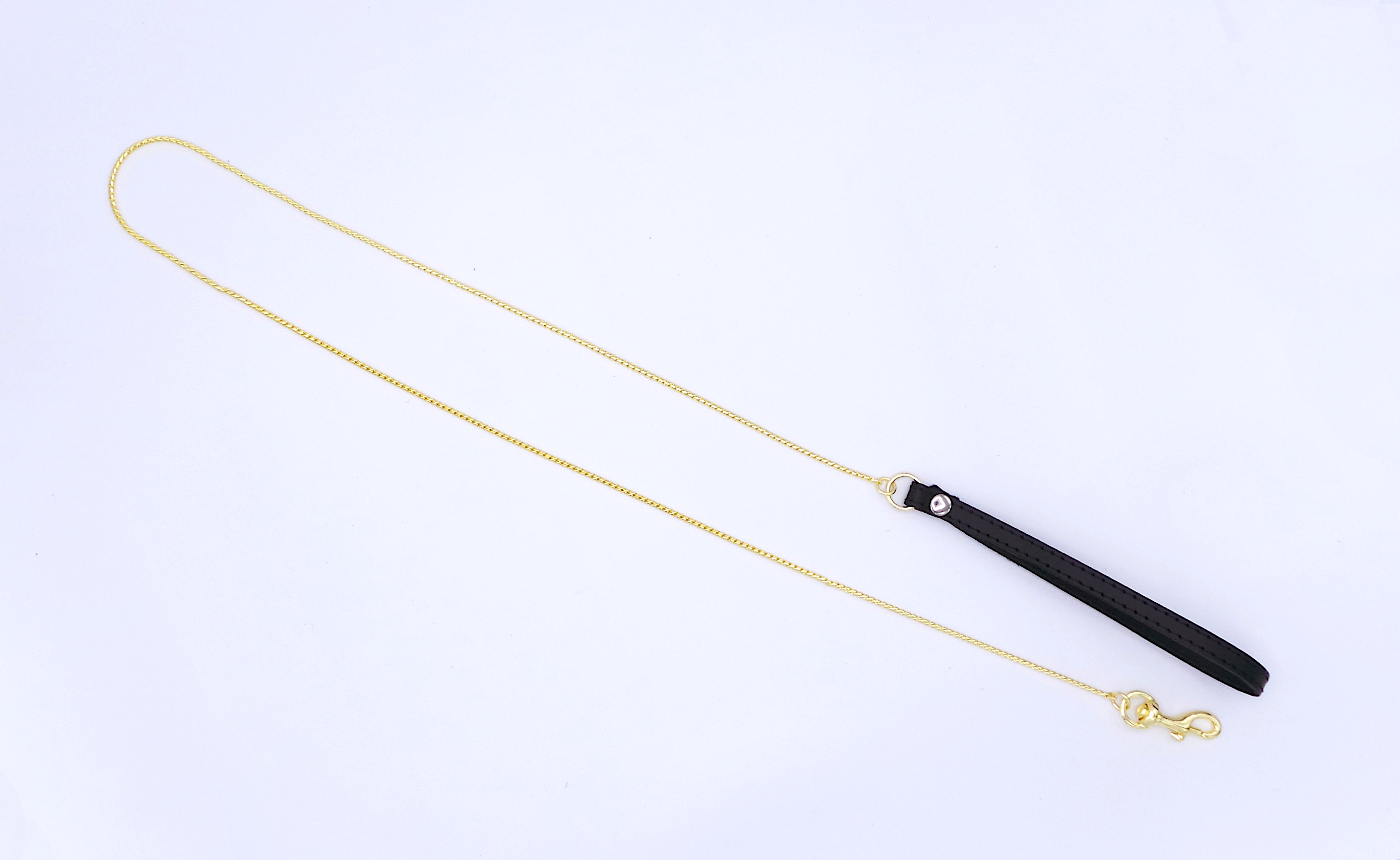zarte goldfarbige Führungsleine mit Handschlaufe zarte goldfarbige Führungsleine mit Handschlaufe