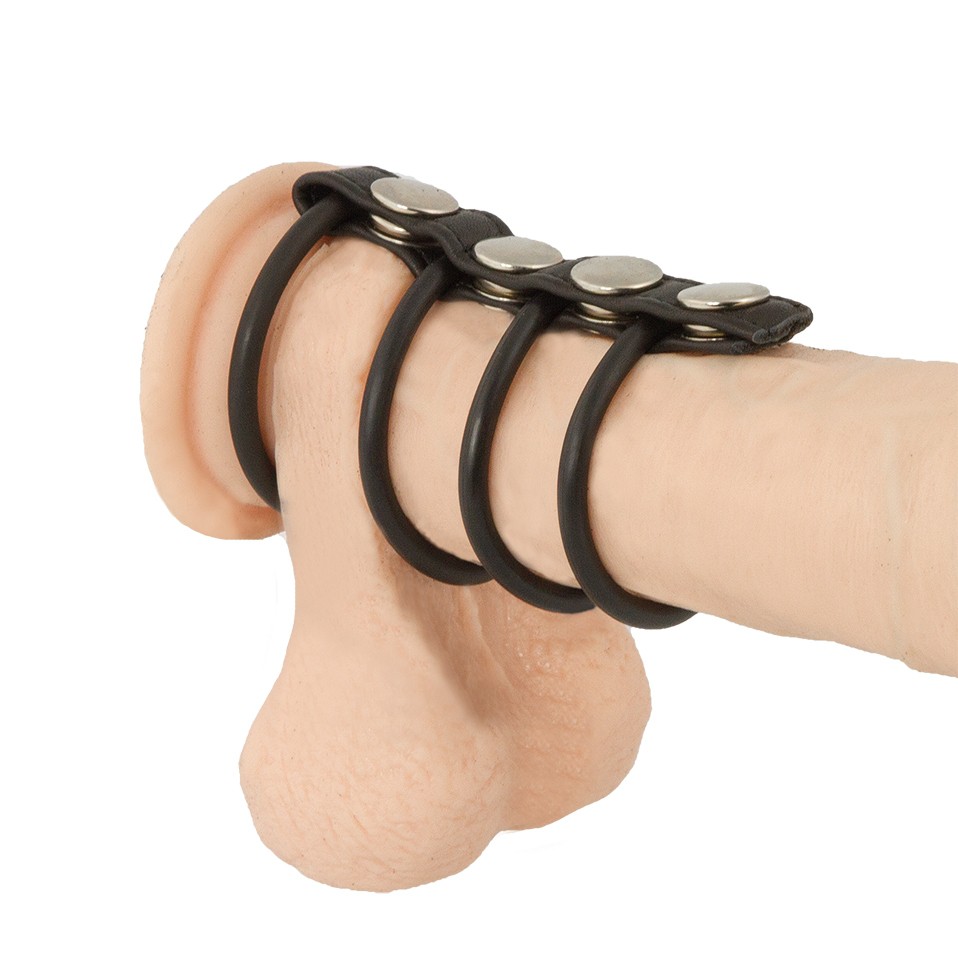 Penismanschette mit Hoden- und Penisringen Penismanschette mit Hoden- und Penisringen
