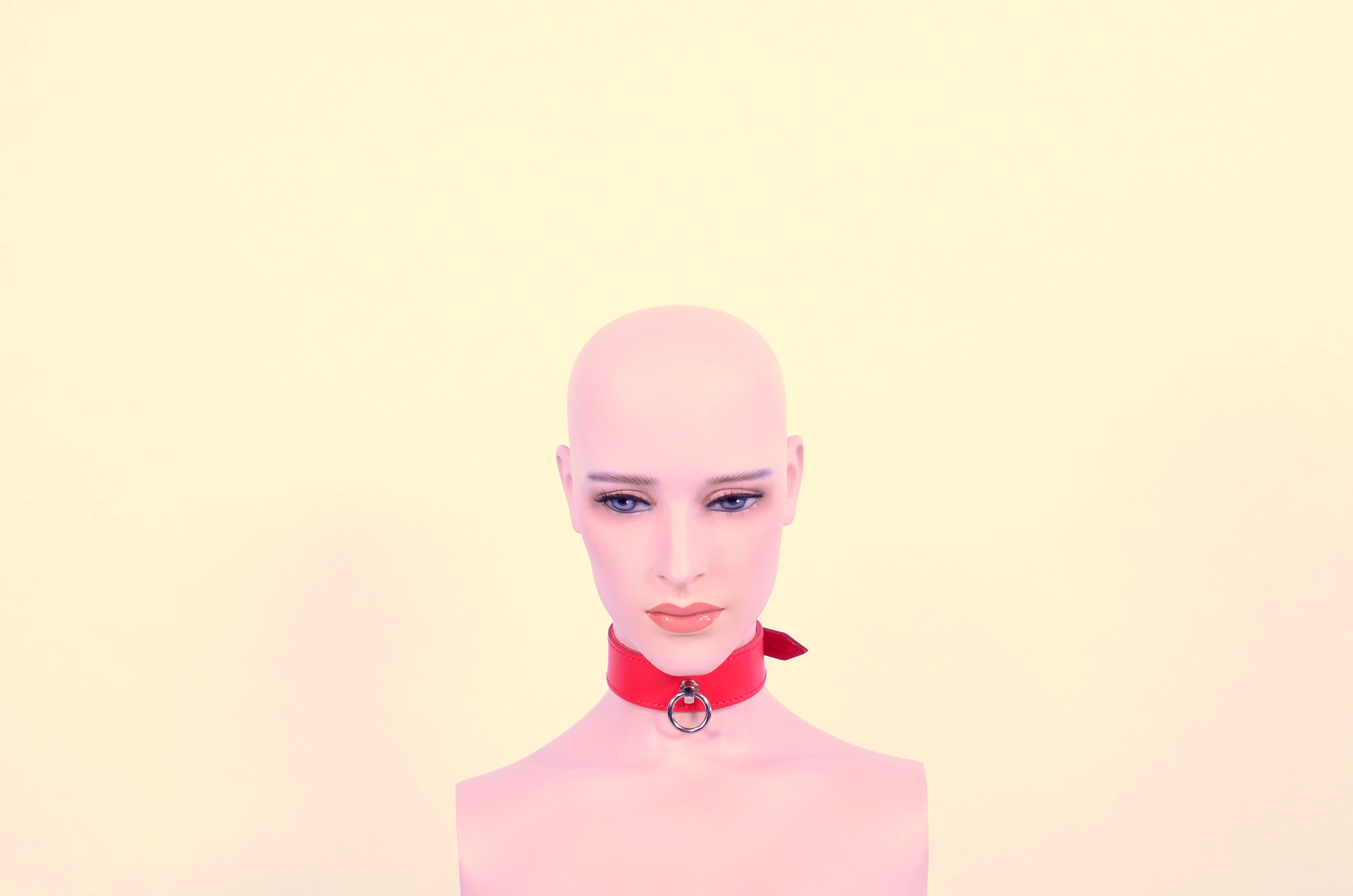 Halsband "Passion" mit Ring der O, rot