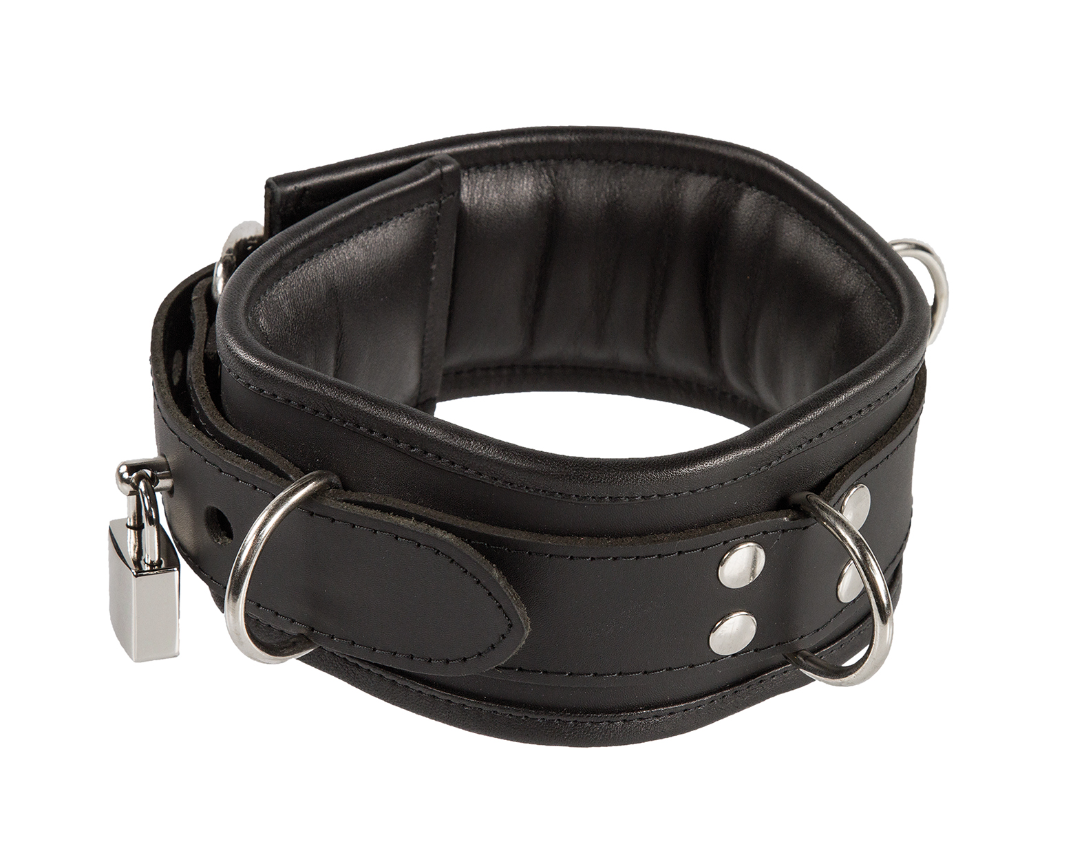 abschließbares Halsband, weich gepolstert abschließbares Halsband, weich gepolstert